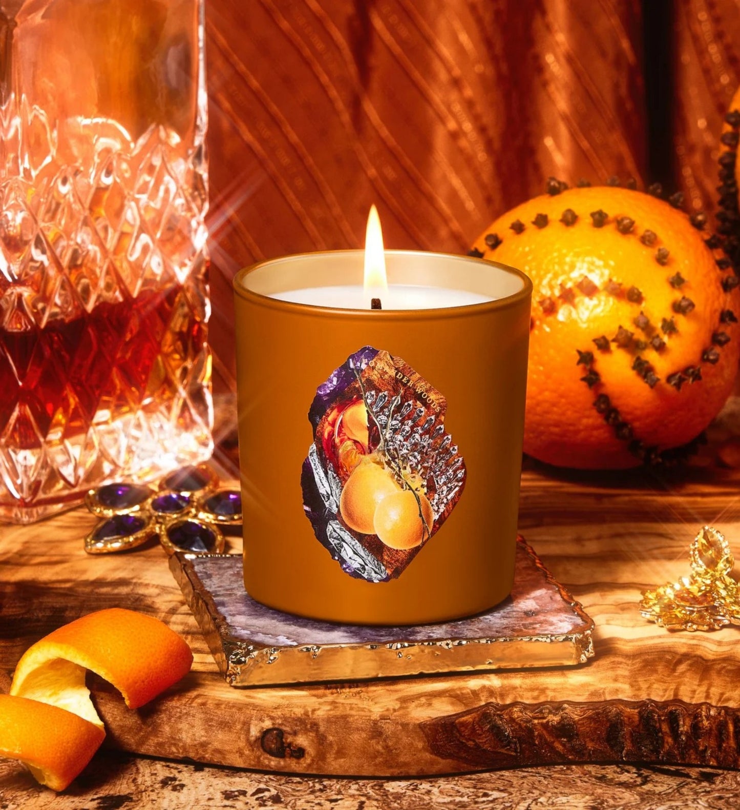 Glowza Smoky Birch Coconut and Soy Wax Scented Candle 7.5oz