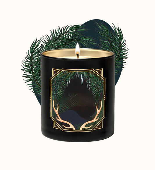 Glowza Balsam Fir Coconut and Soy Wax Scented Candle 7.5oz