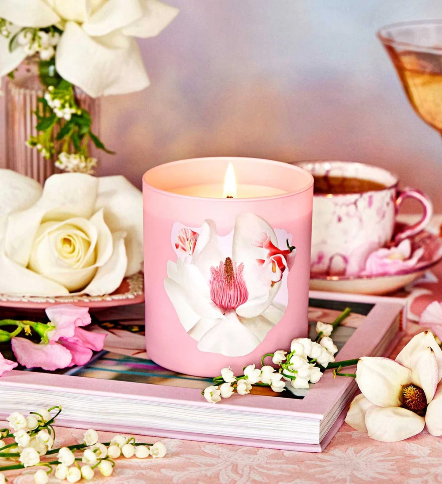 Glowza Magnolia Coconut and Soy Wax Scented Candle 7.5oz