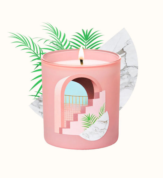 Glowza Juicy Plum Coconut and Soy Wax Scented Candle 7.5oz