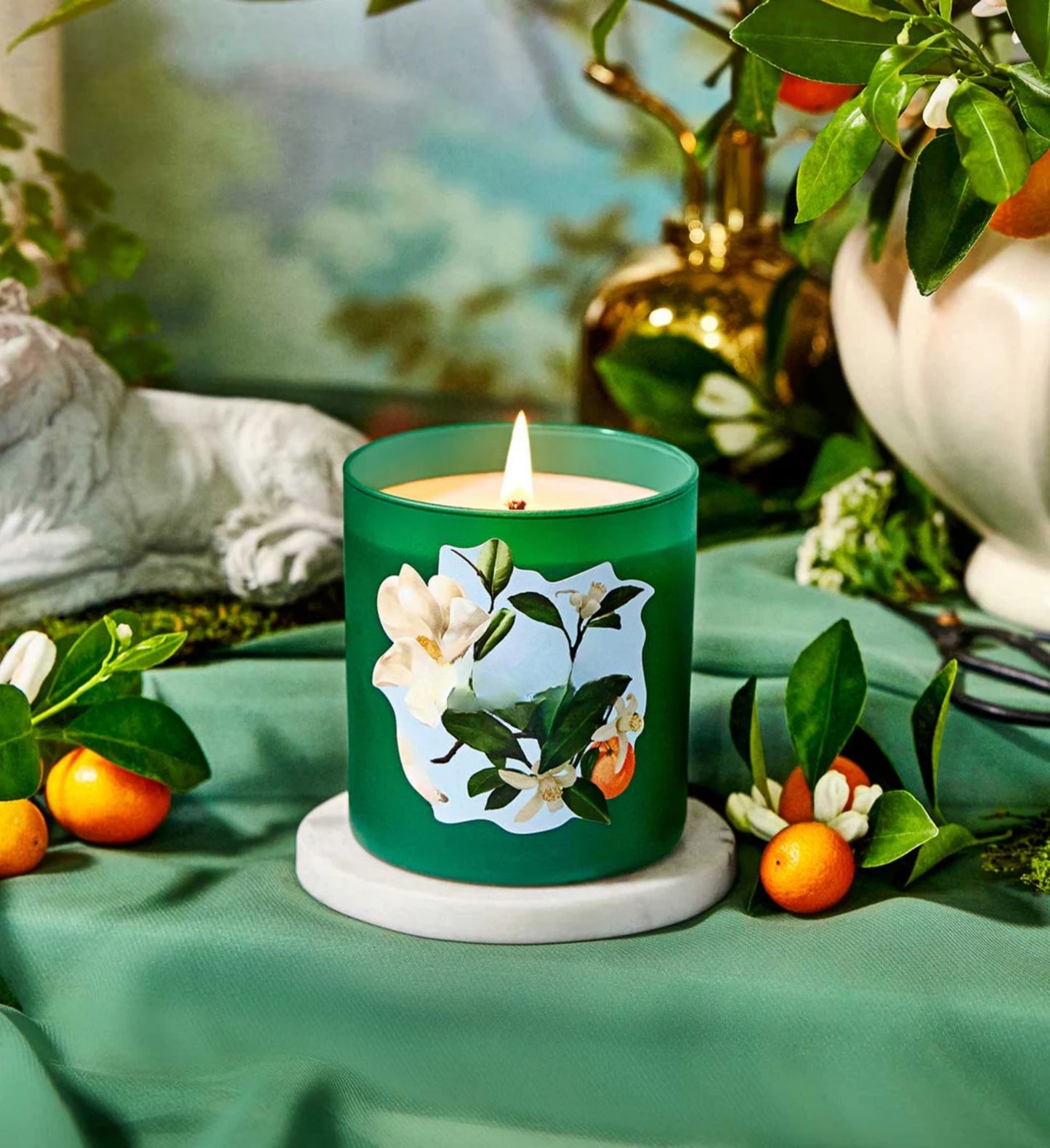 Glowza Garden Fresh Coconut and Soy Wax Scented Candle 7.5oz