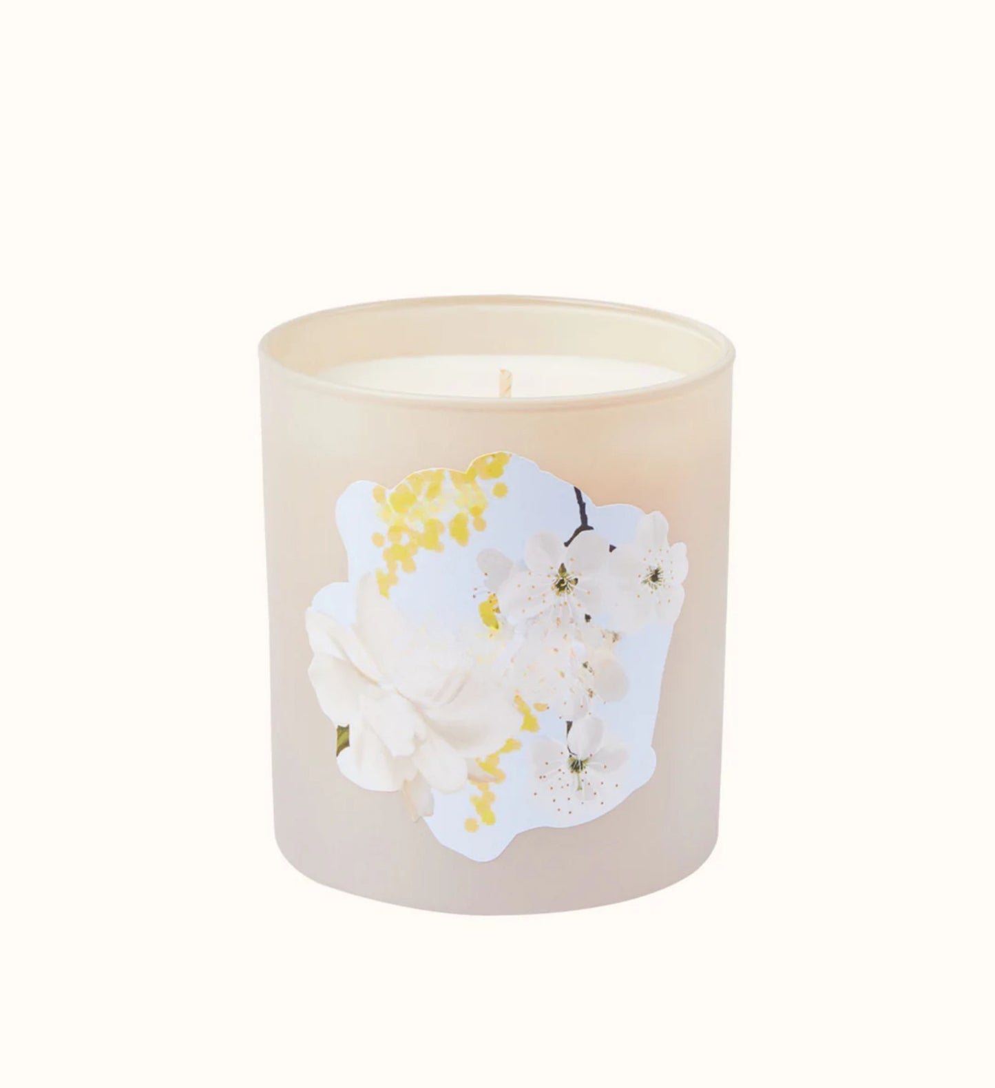 Glowza Soft Floral Linen Coconut and Soy Wax Scented Candle 7.5oz