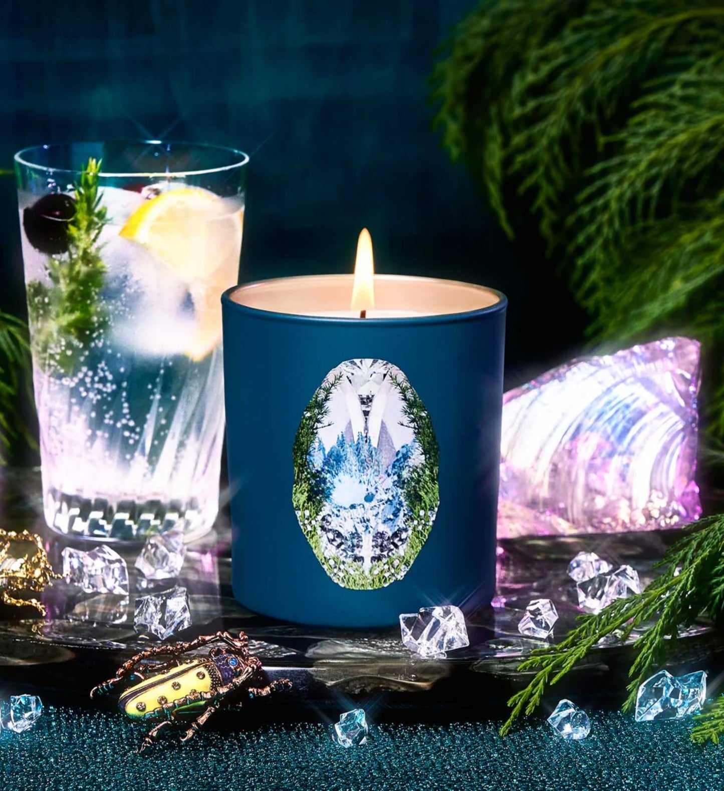 Glowza Cool Mountain Air Coconut and Soy Wax Scented Candle 7.5oz
