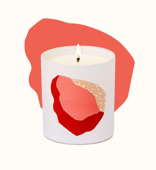 Glowza Cozy Amber Coconut and Soy Wax Scented Candle 7.5oz