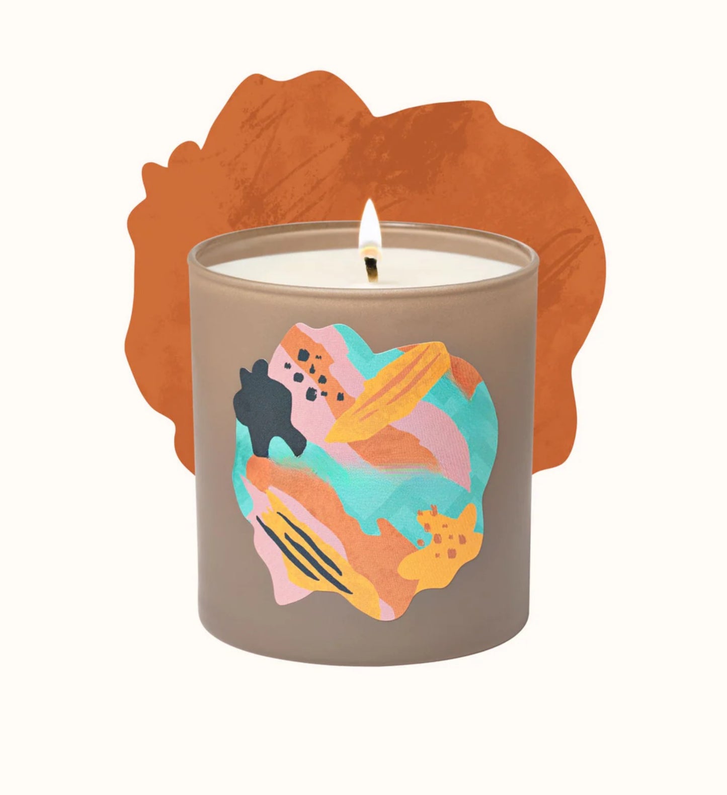 Glowza Toasted Walnut Coconut and Soy Wax Scented Candle 7.5oz