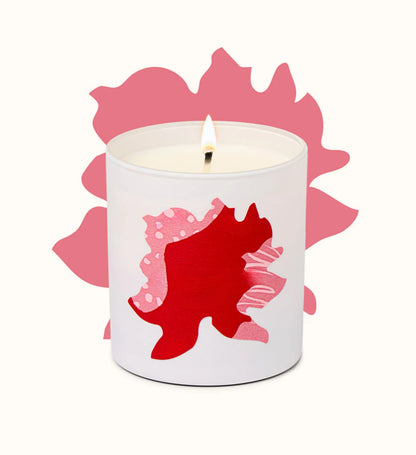 Glowza Peony Blossom Coconut and Soy Wax Scented Candle 7.5oz