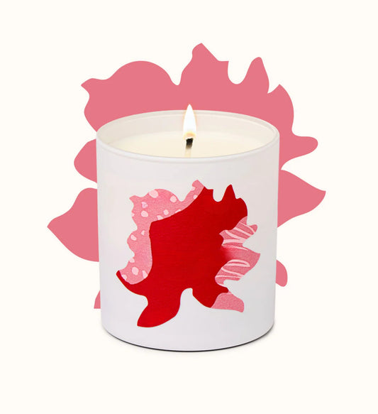 Glowza Peony Blossom Coconut and Soy Wax Scented Candle 7.5oz